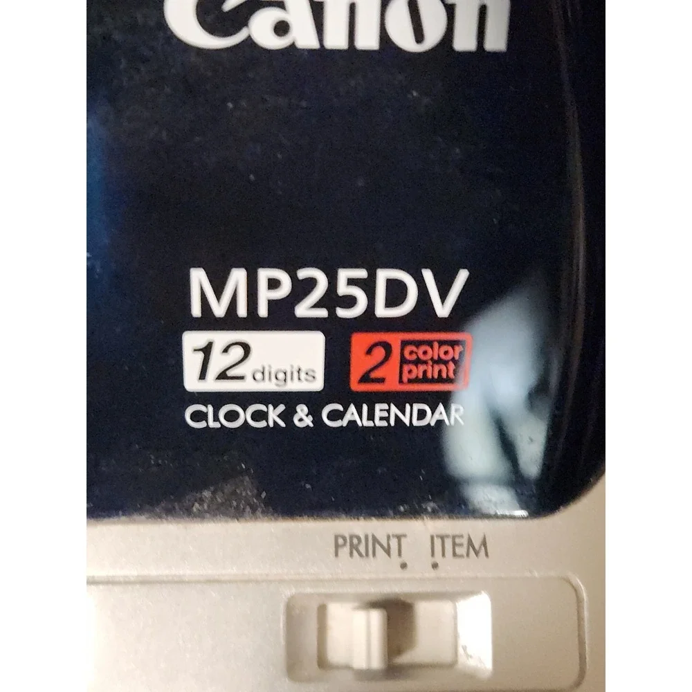 Canon MP25DV-3 Printing Calculator 12 Digit 2 Color Ink Desktop Office Business